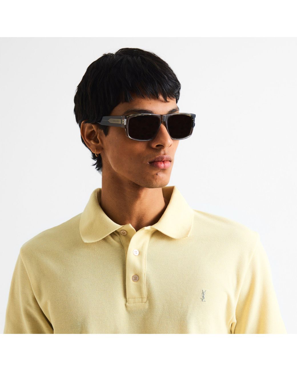 Saint Laurent Gray Sl 689 Wayfarer Sunglasses for men