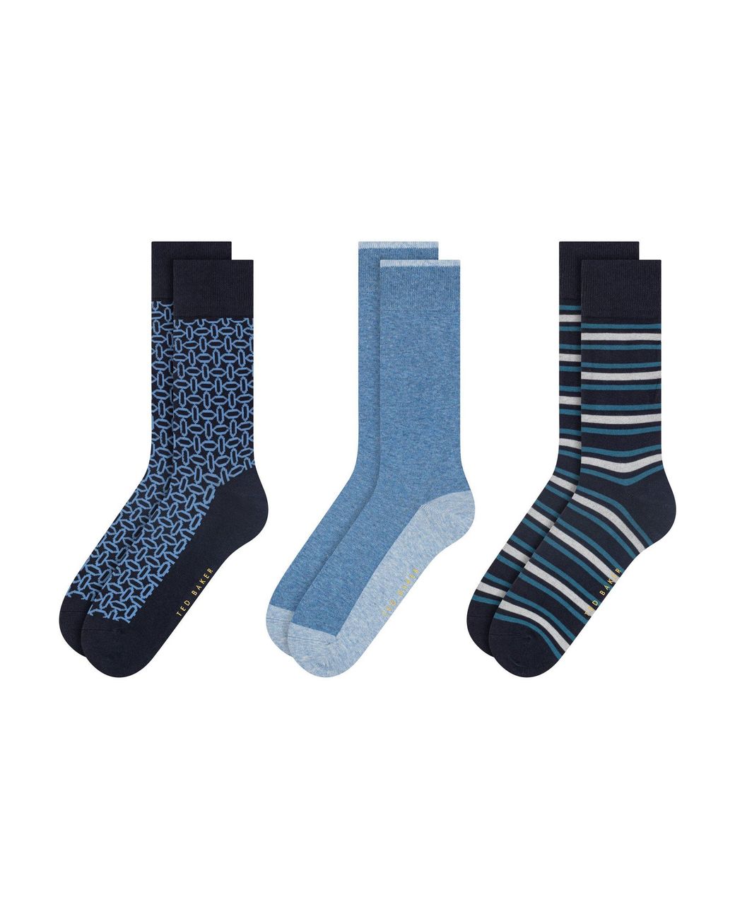 Ted Baker Blue Formal Crew Socks for men