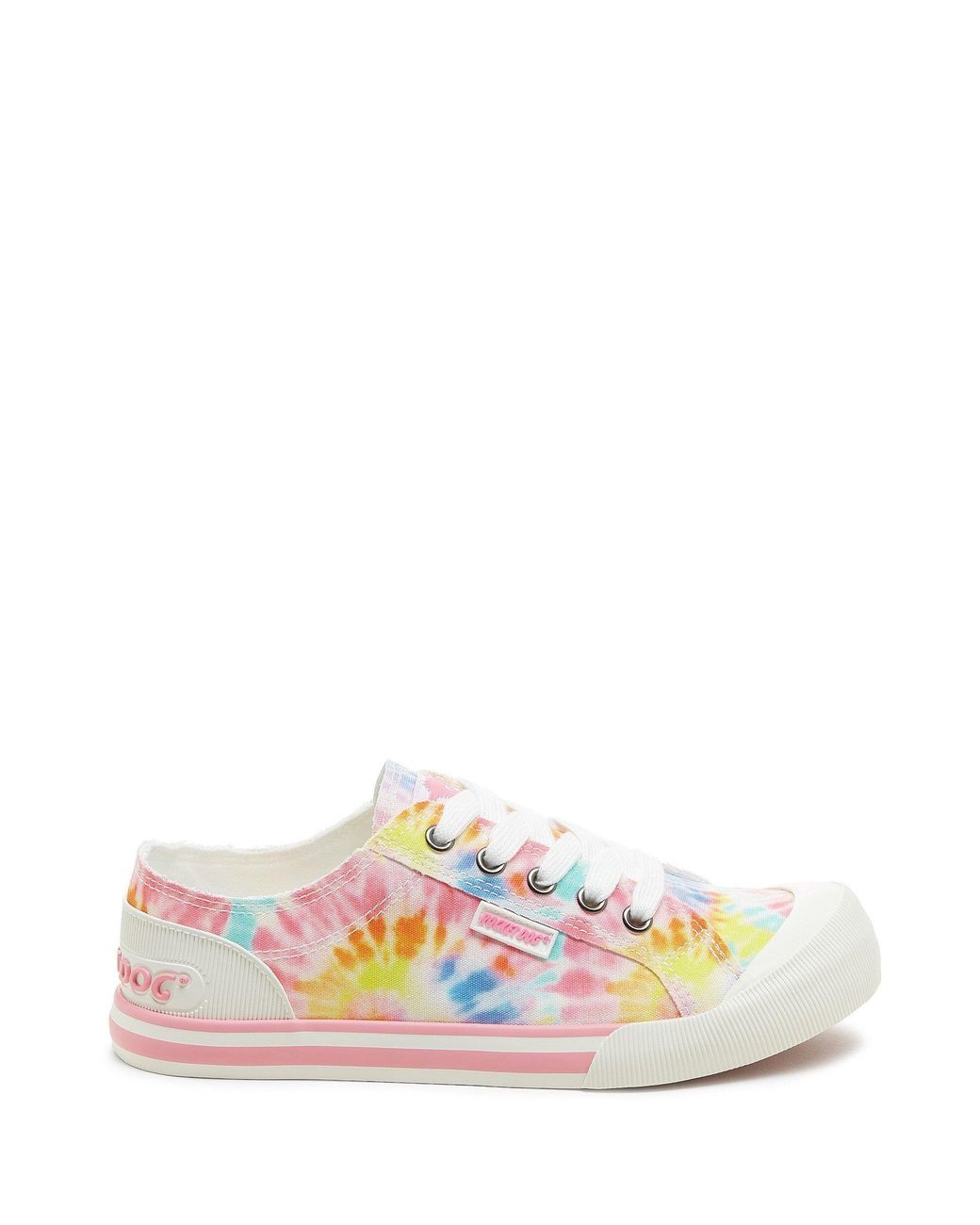 Rocket Dog Pink Jazzin Tucker Tie Dye Canvas Trainers