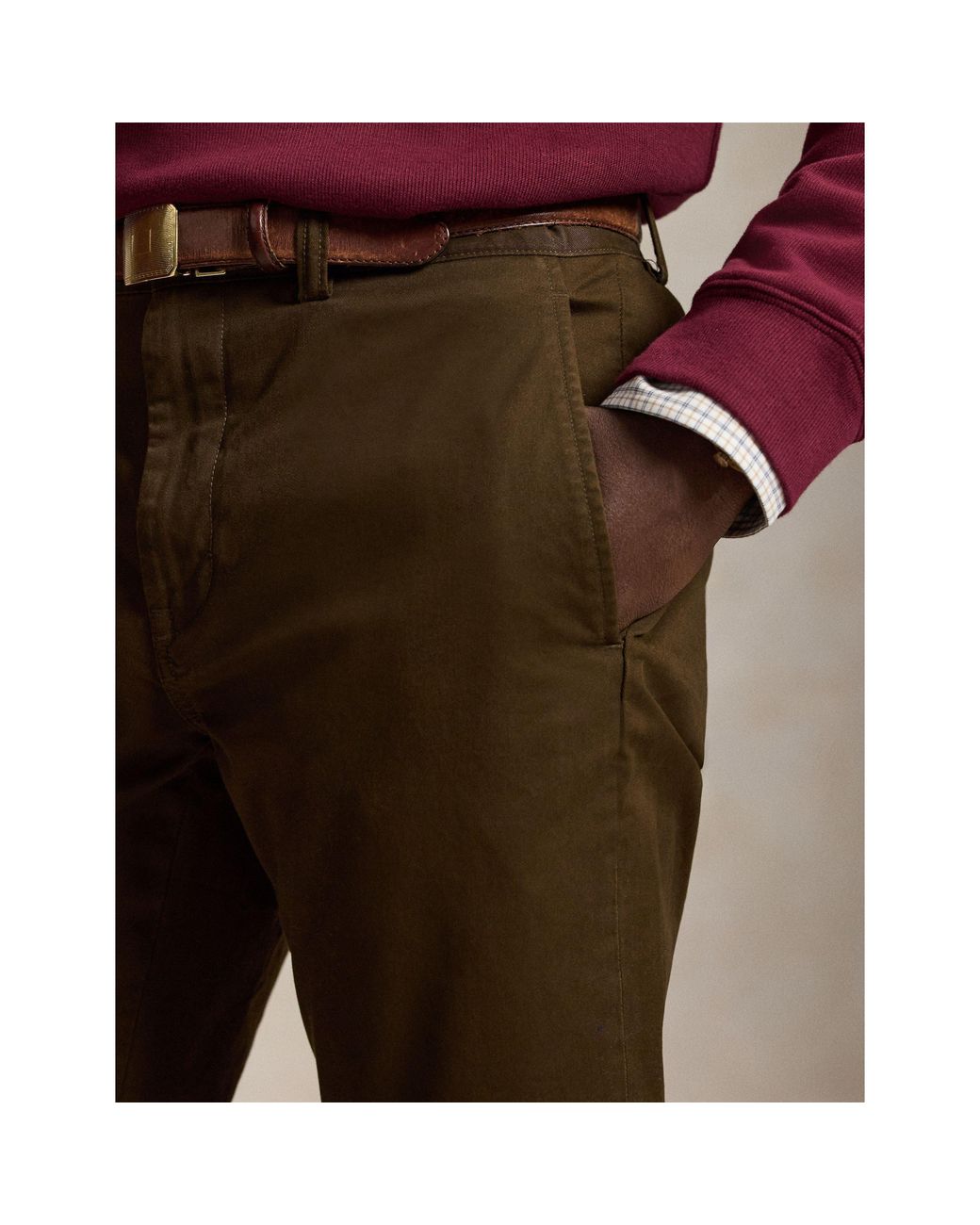 Polo Ralph Lauren Brown Polo Bedford Straigh Sn64 for men
