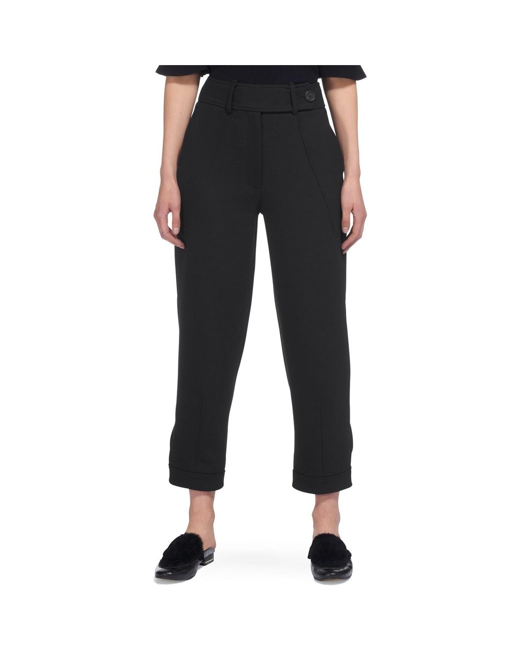 Whistles Blue Premium Tapered Leg Trousers