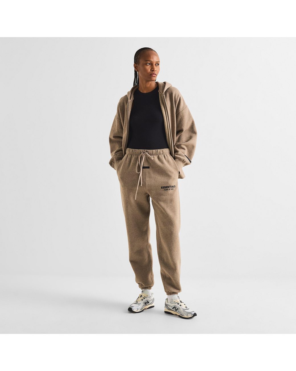 Fear Of God Natural Closed Hem Fleece Joggers
