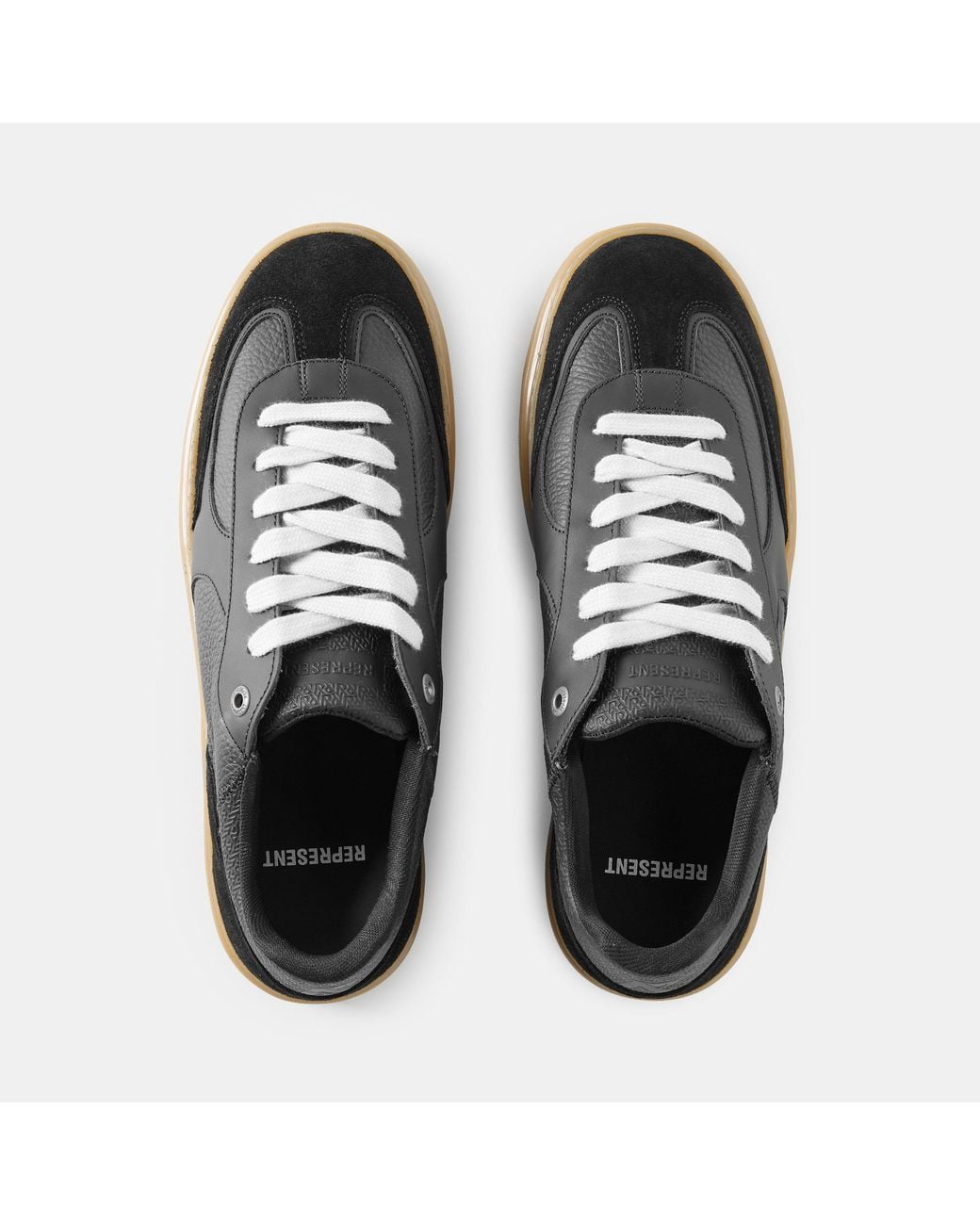 Represent Black Virtus Chunky Sole Chunky Trainers for men