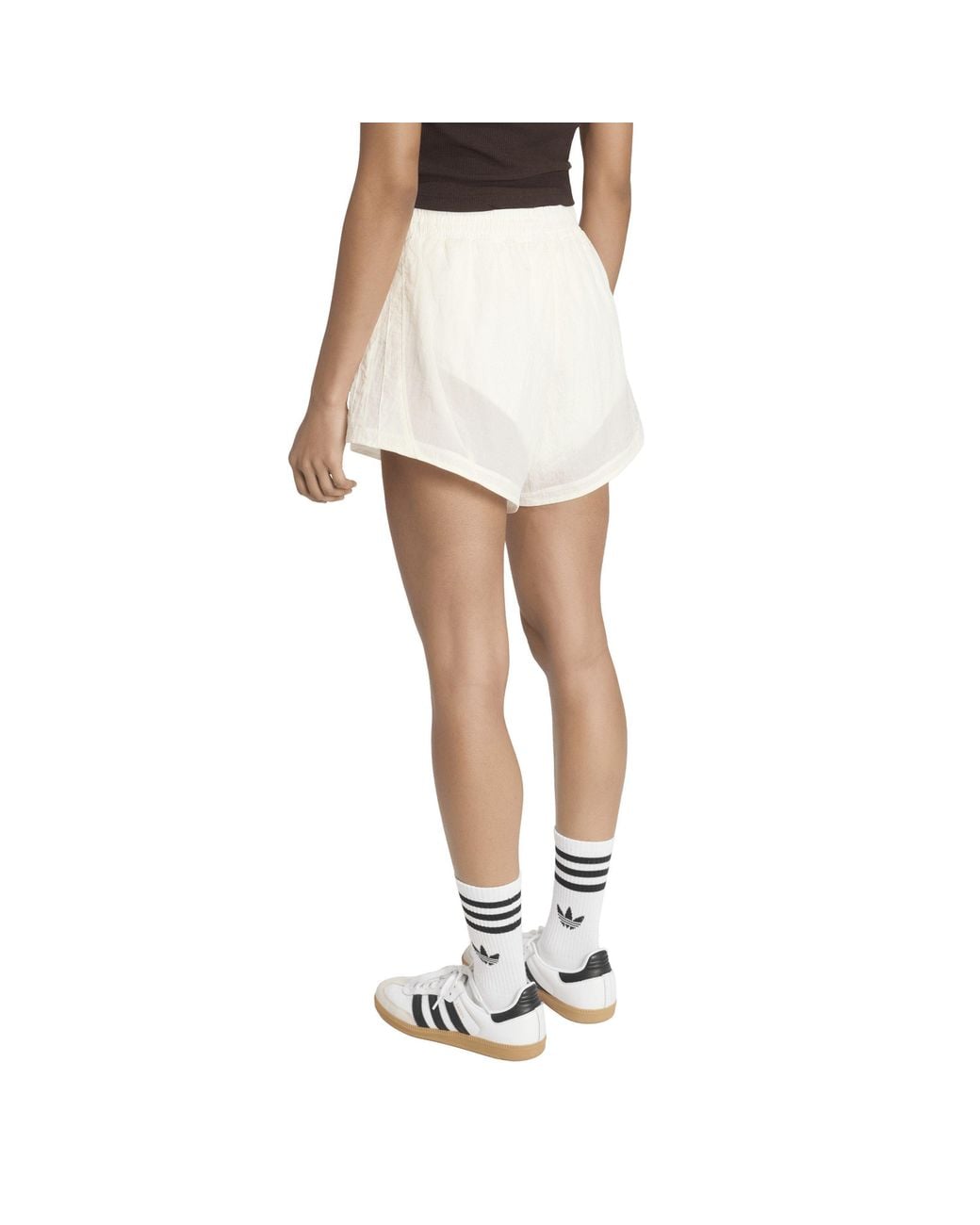 Adidas Originals White Woven Tracksuit Shorts
