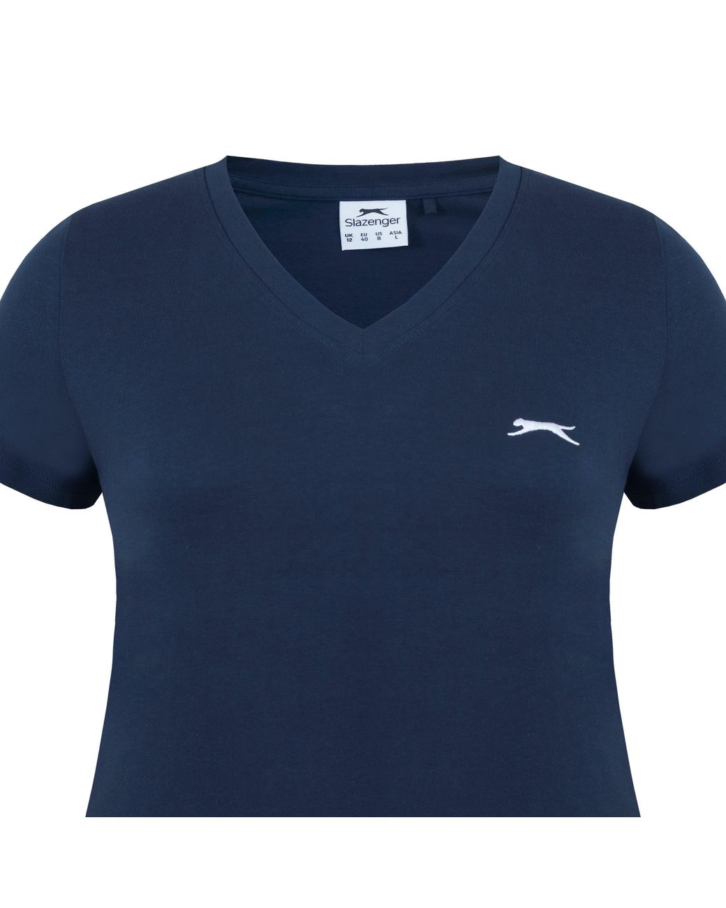 Slazenger 1881 Blue Ladies V Neck Tee Shirt