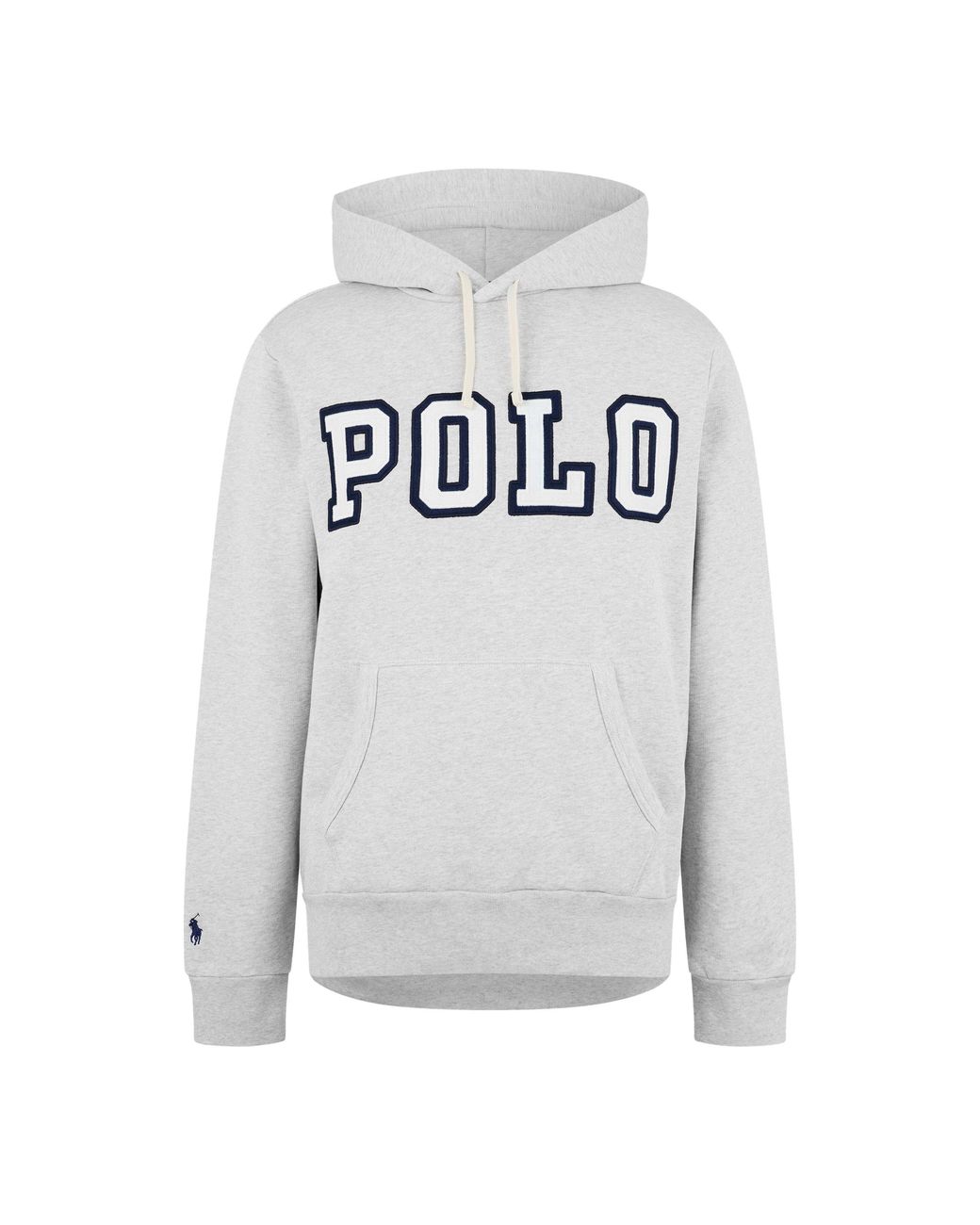 Polo Ralph Lauren Gray Oversized Pullover Hoodie for men
