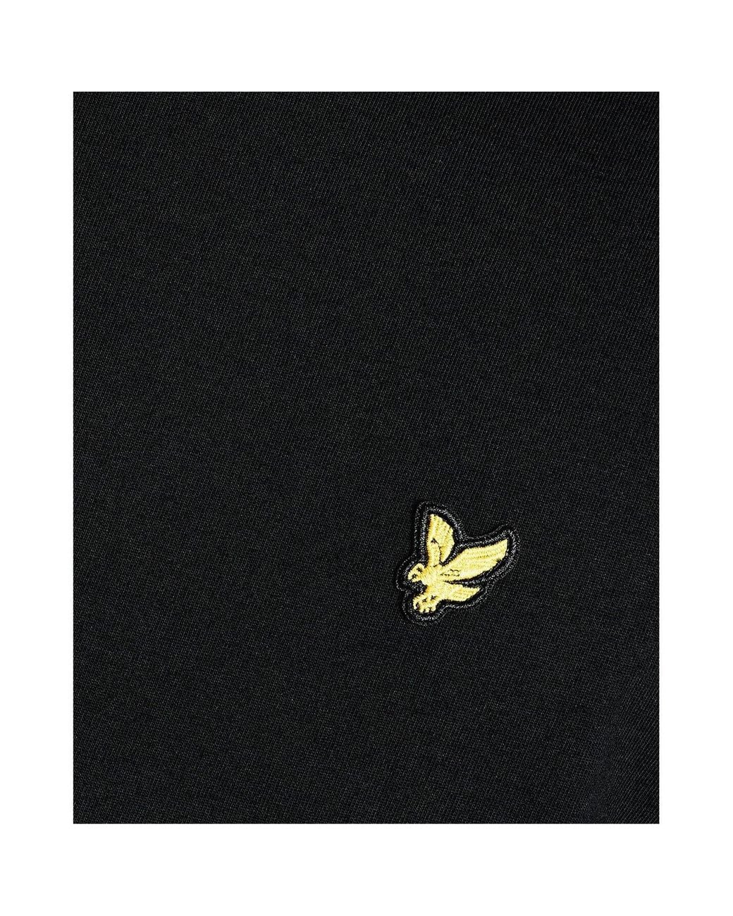 Lyle & Scott Black Cotton Crew Neck T-Shirt for men