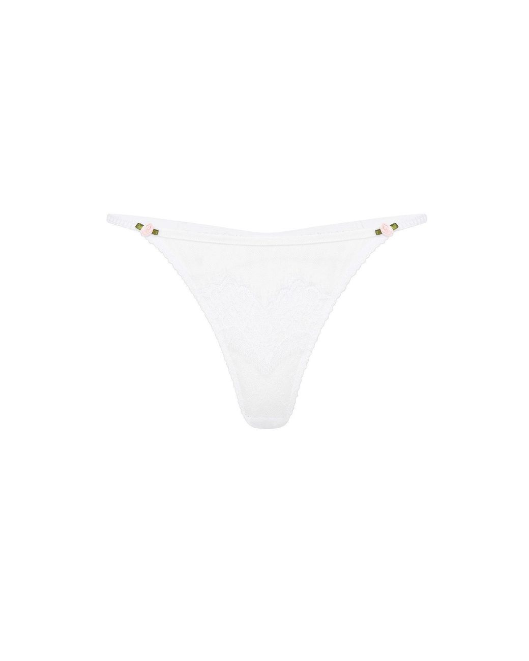 Agent Provocateur White Clarissa Thong