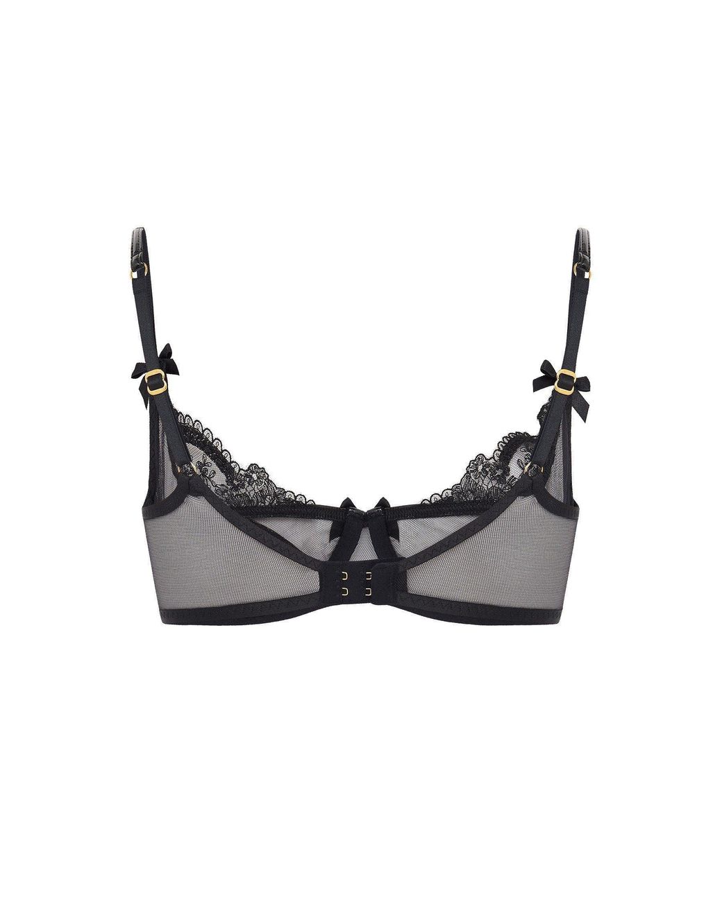 Agent Provocateur Black Charlotia Demi Cup Underwired Bra