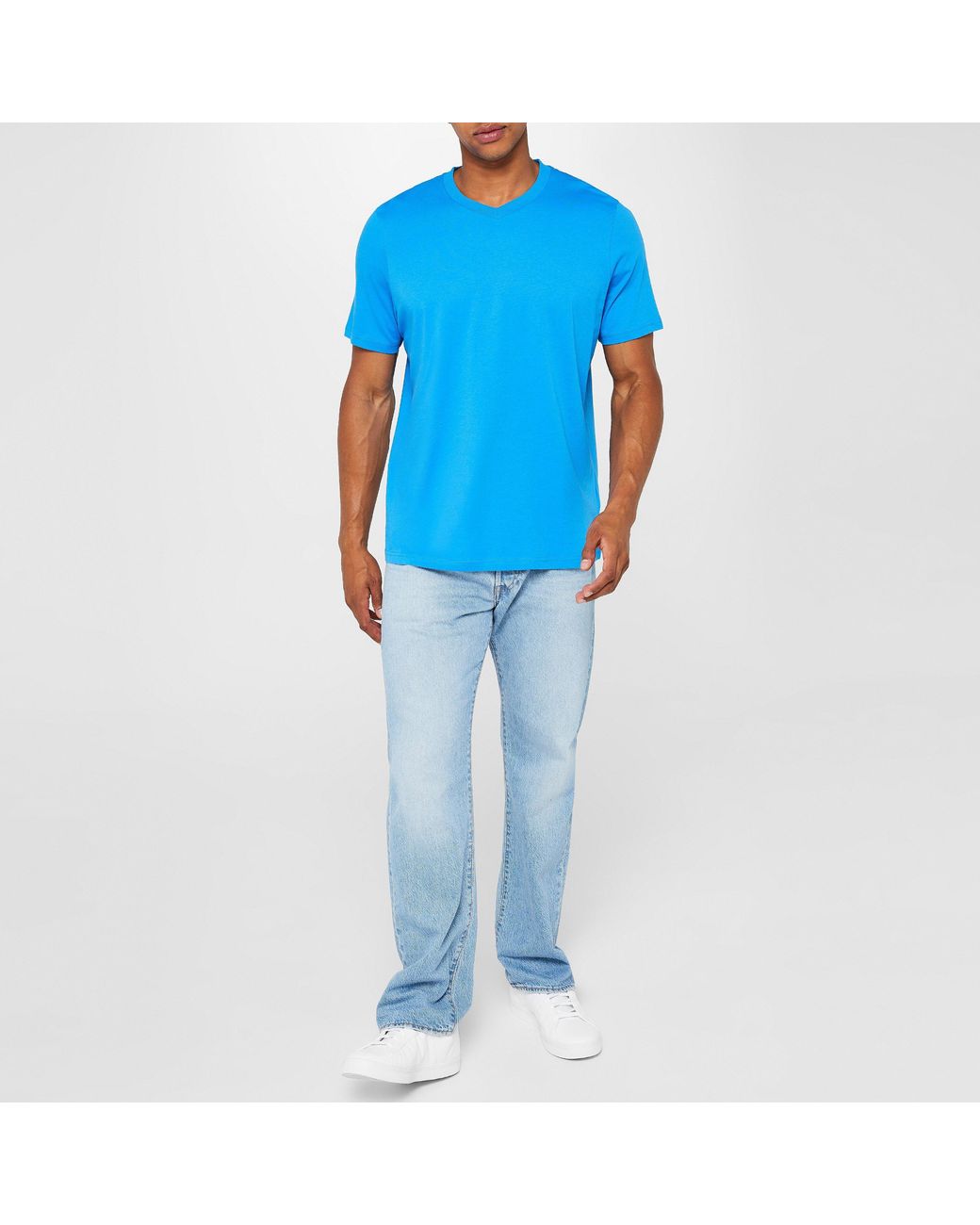 Donnay Blue Three Pack V Neck T Shirt for men