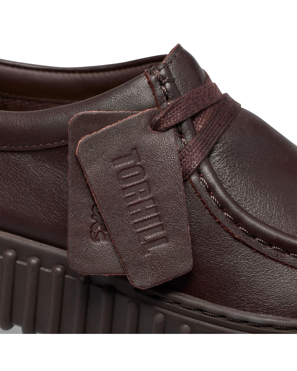 Clarks Brown Moc Toe Formal Shoes