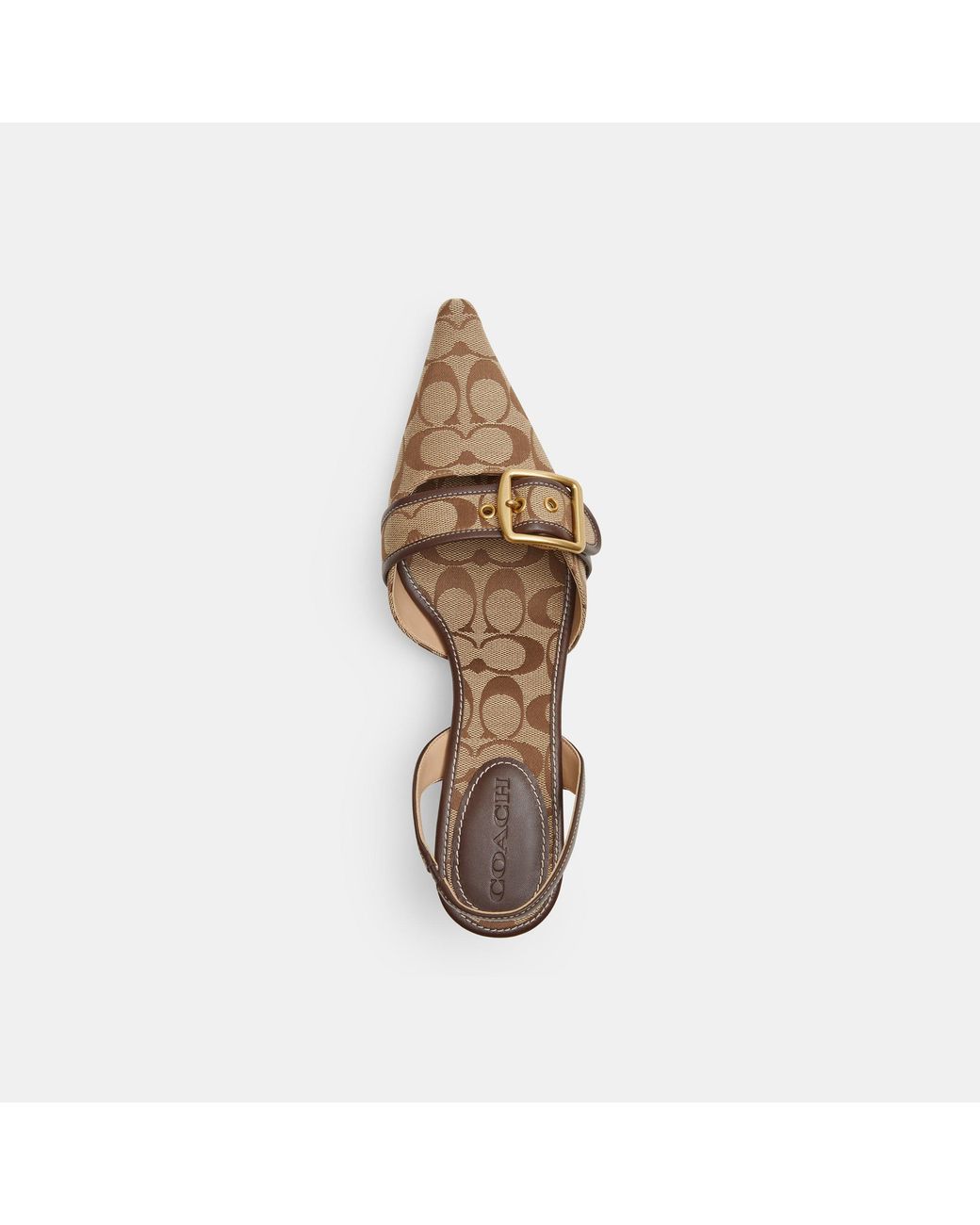 COACH Brown Margot Slingback
