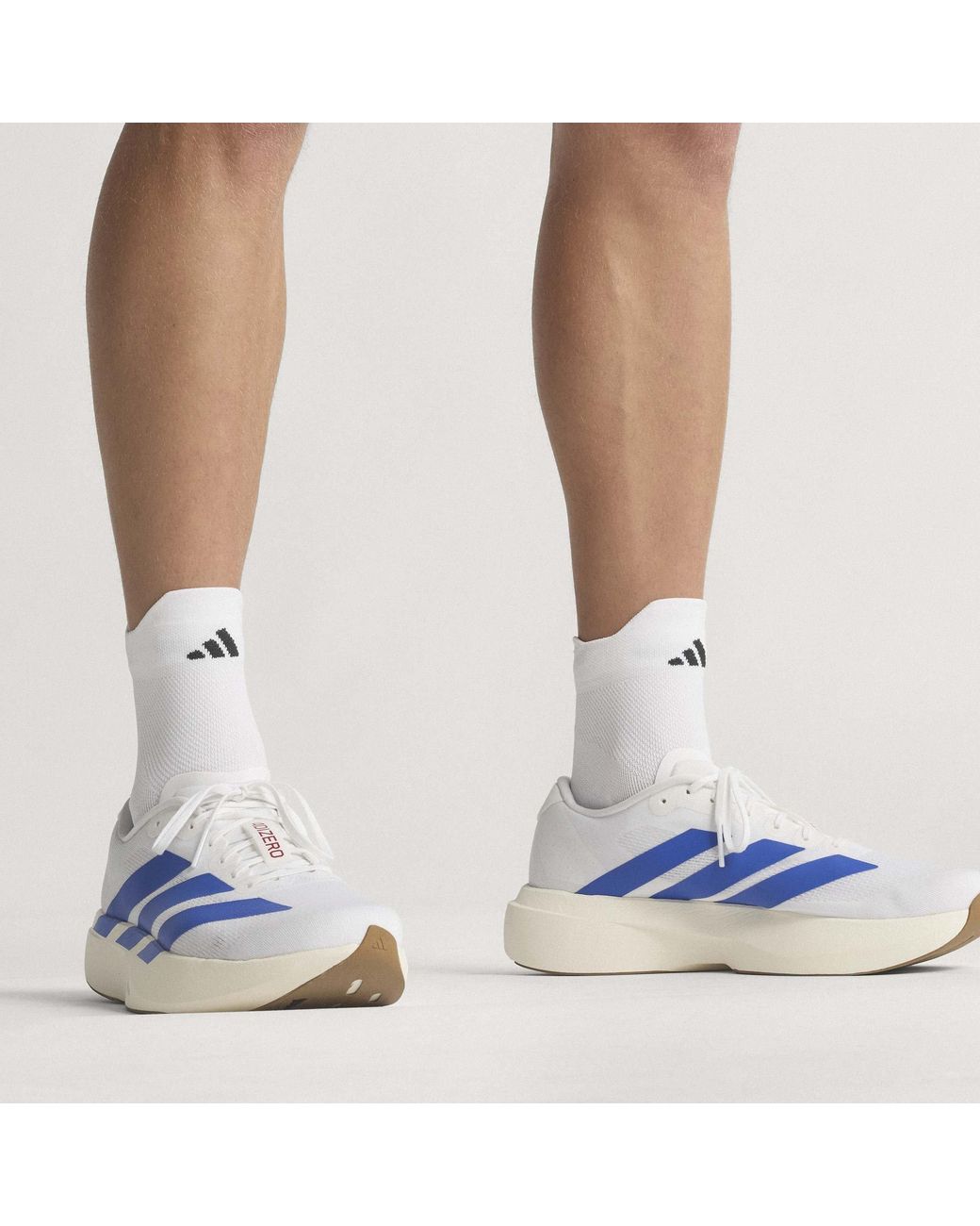 Adidas Blue Adizero Evo Sl Shoes for men