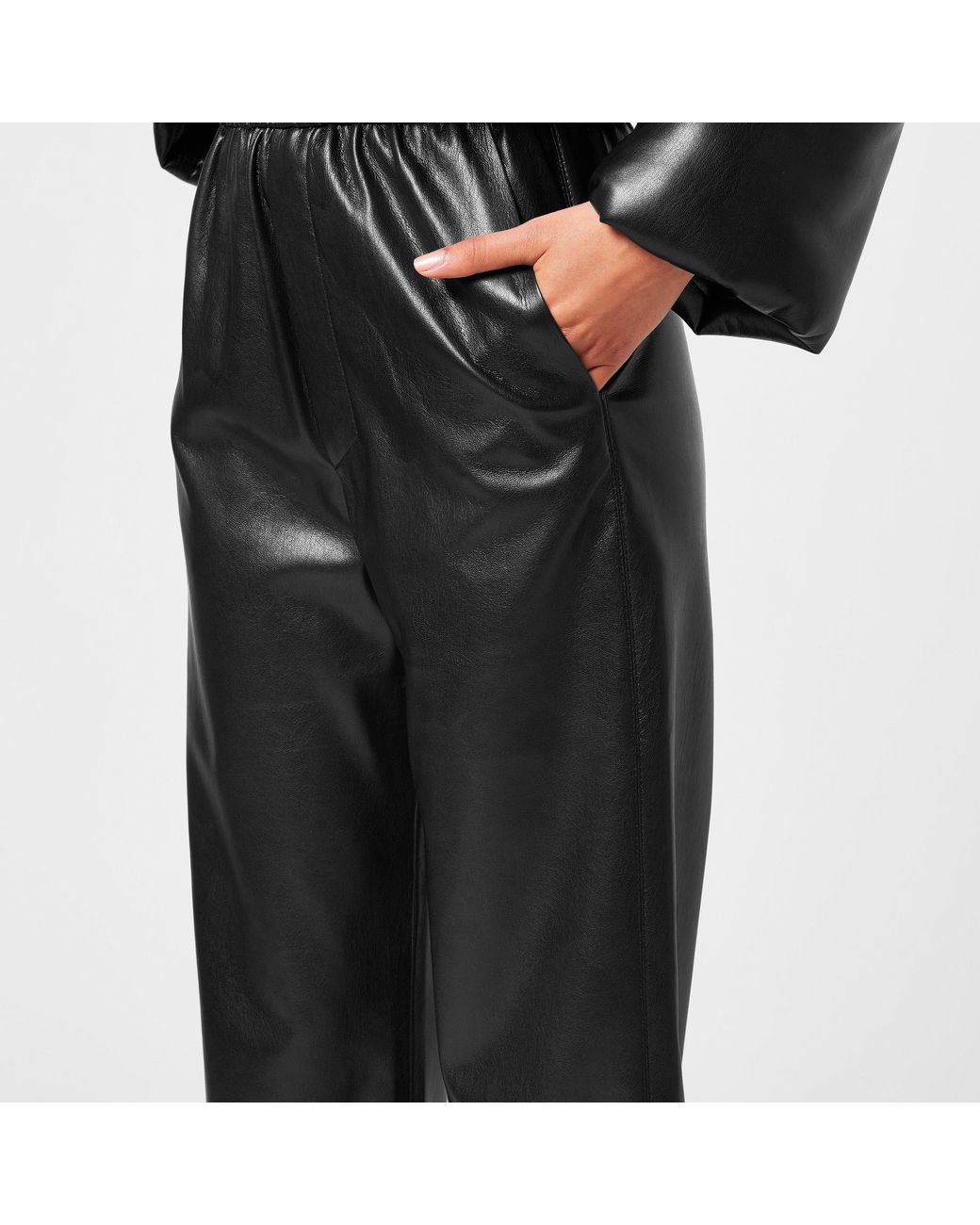 Nanushka Black Odessa Trousers