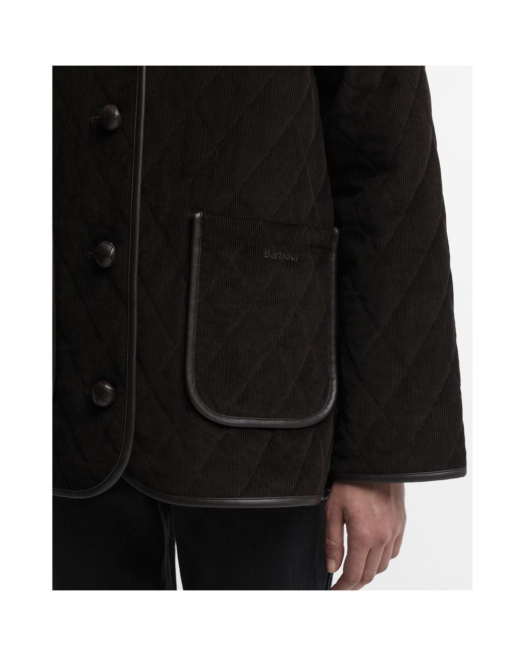 Barbour Black Marlow Cotton Quilted Jacket