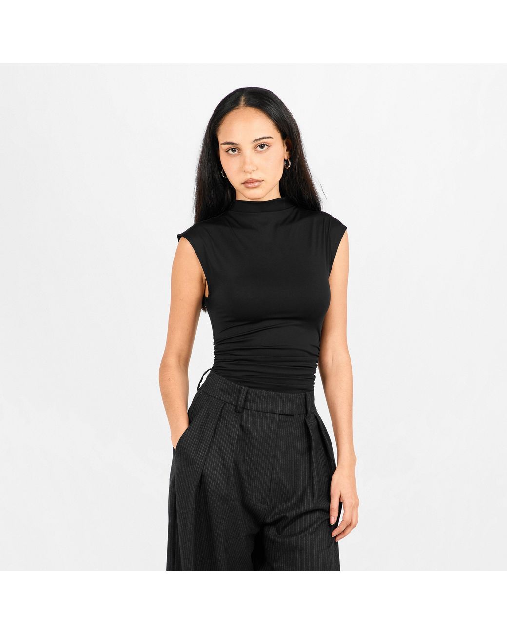 GOOD AMERICAN Black Scuba Bodysuit