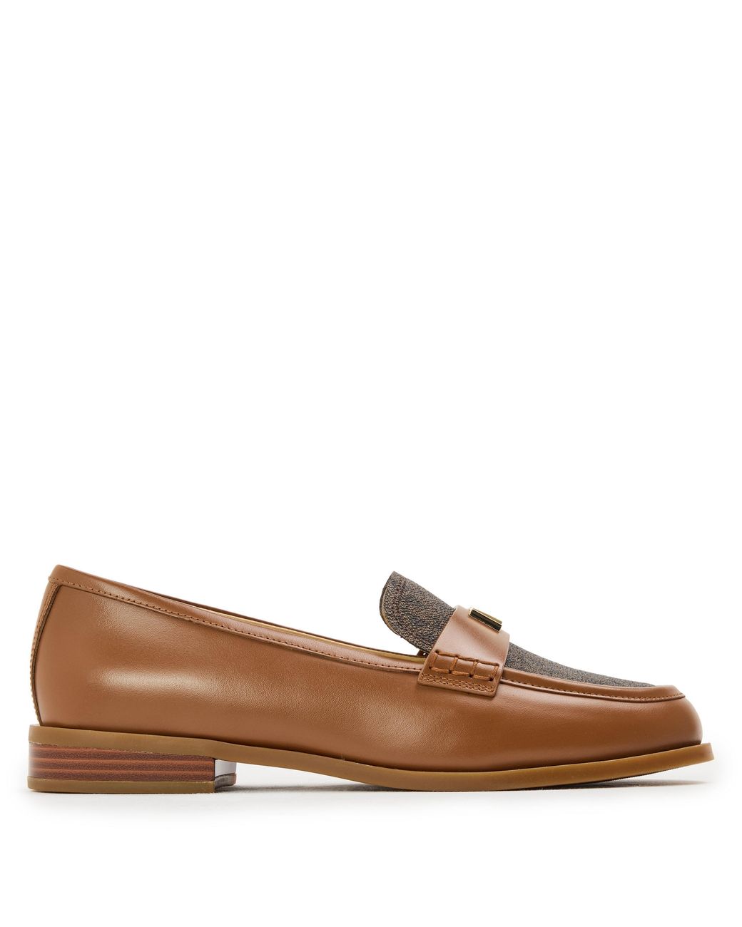 MICHAEL Michael Kors Brown Lex Monogram Leather Loafers