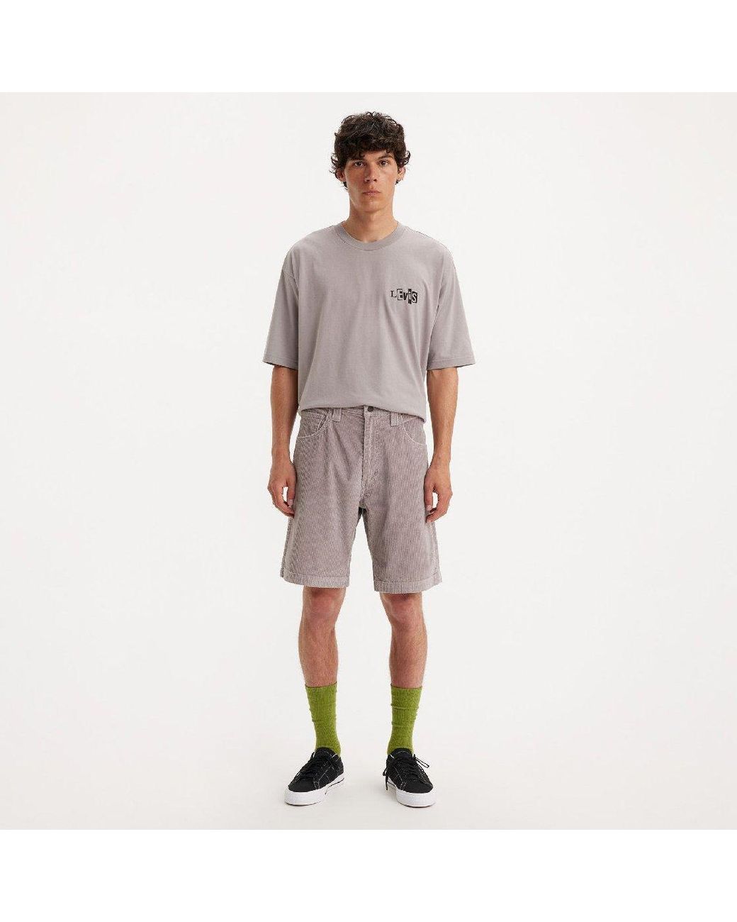 Levi's Gray Levi's Regular Fit Denim Skating Shorts for men