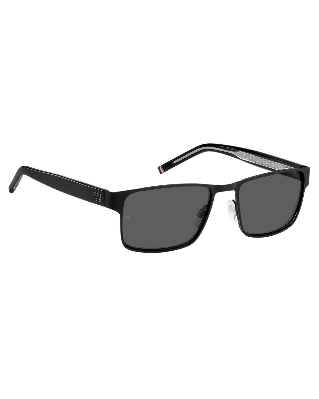 Tommy Hilfiger Black Sun Rectangle Sunglasses for men
