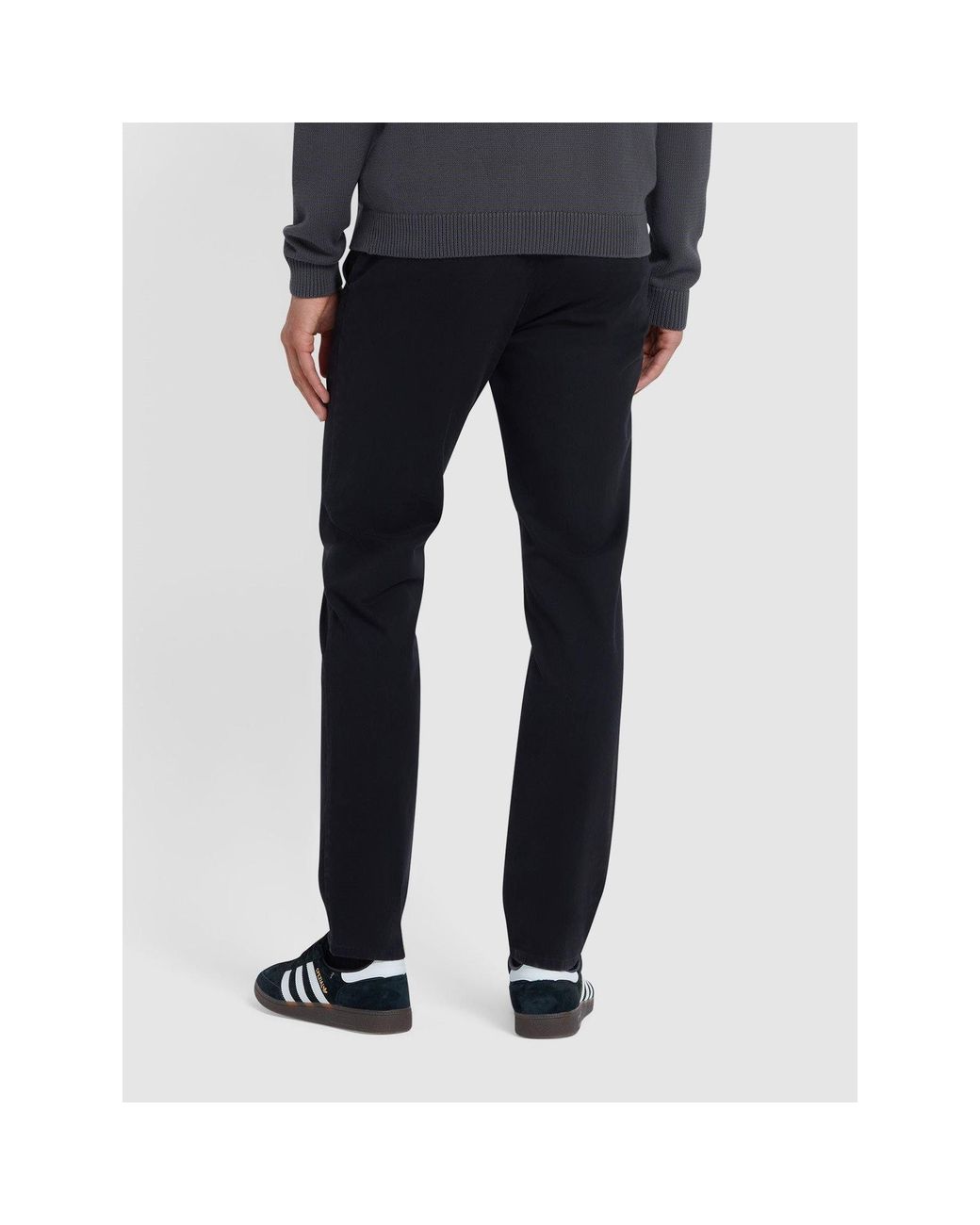 Farah Black Elm Slim Chinos for men