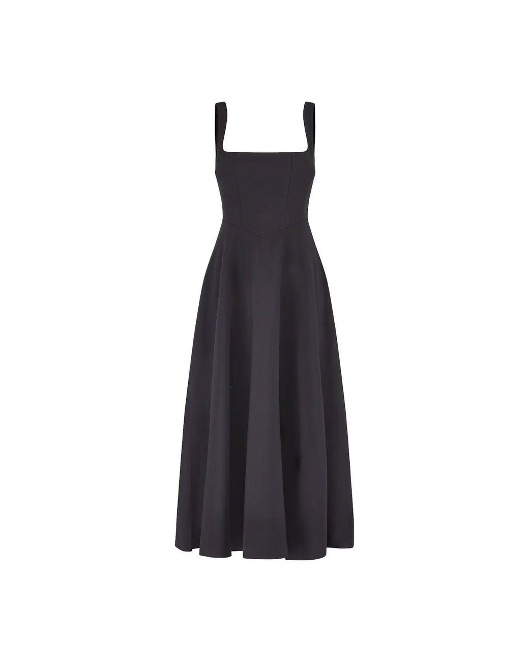Odd Muse Blue The Ultimate Muse High Waist Square Neck Midi Dress
