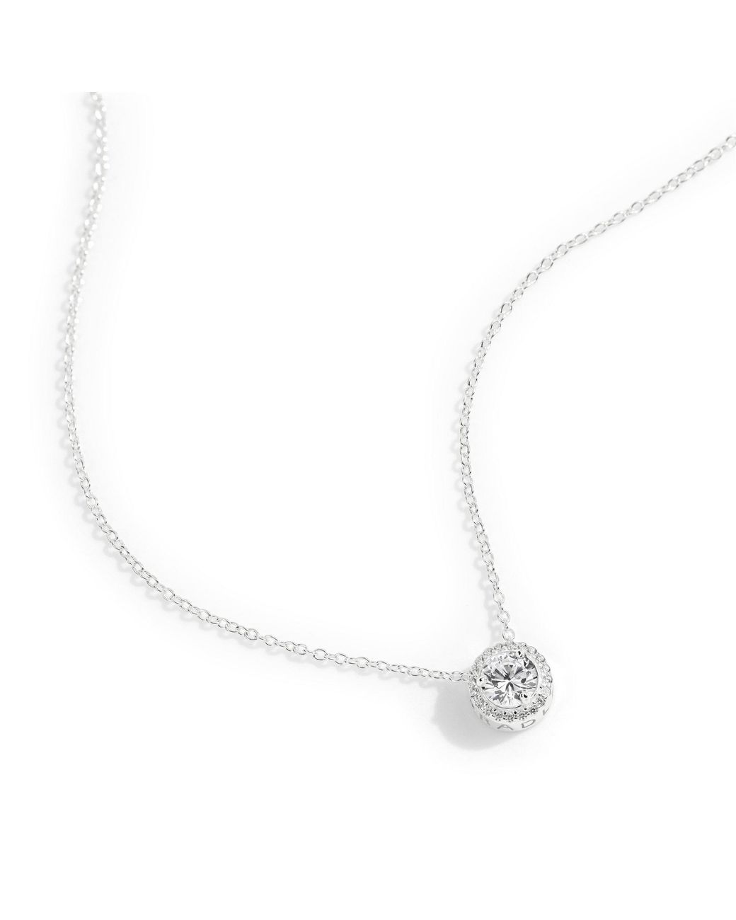 Radley Metallic Sterling Cz Stone Set Necklace