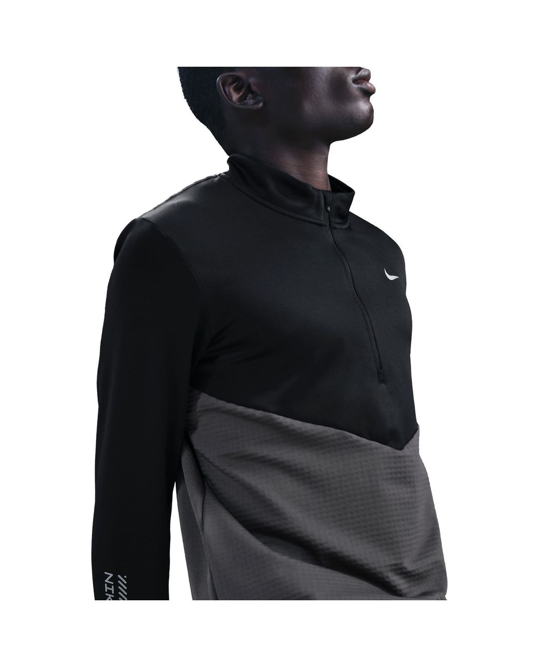 Nike Black Long Sleeve Performance Running Top for men