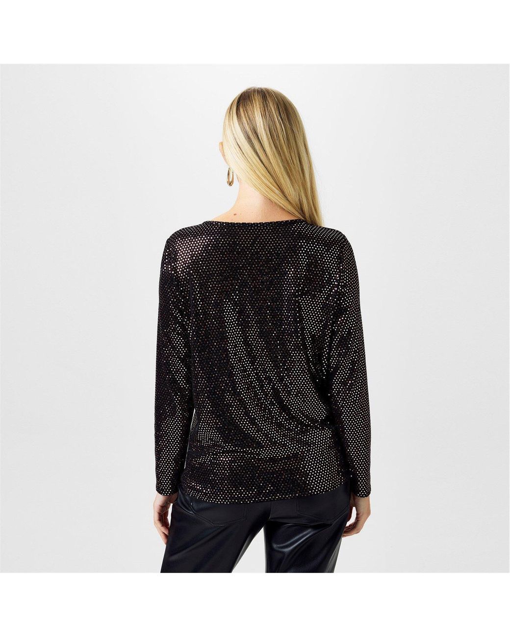 Biba Black Sparkle Top