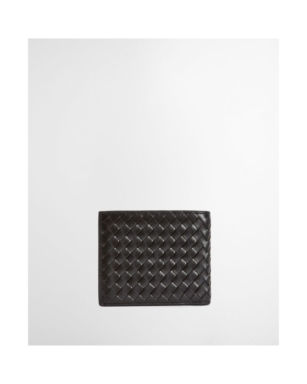 Barbour Black Farne Woven Leather Wallet for men