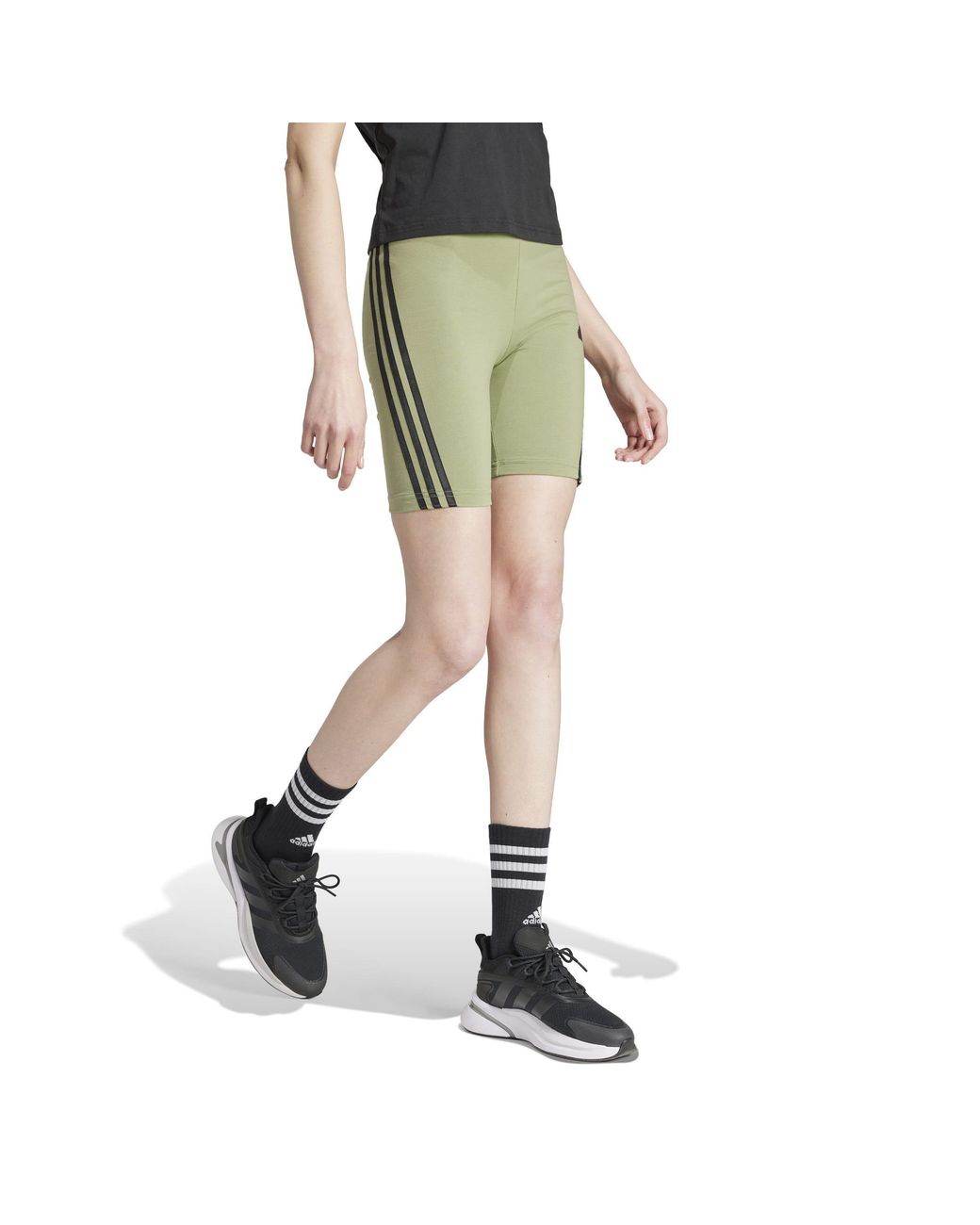 Adidas Green Future Icons 3-Stripes Cycling Shorts