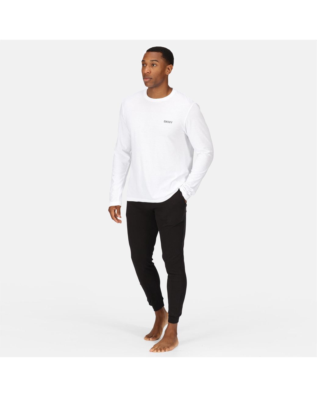DKNY Black 3-Pack Long Sleeve T-Shirt Warriors for men