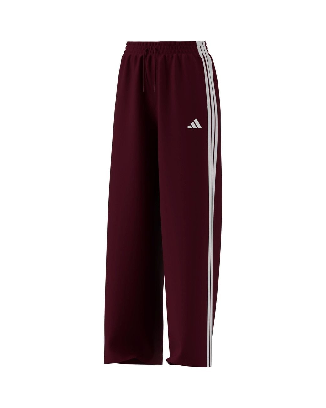Adidas Red S Stadium 3 Stripes Track Pant Ruby 12-14