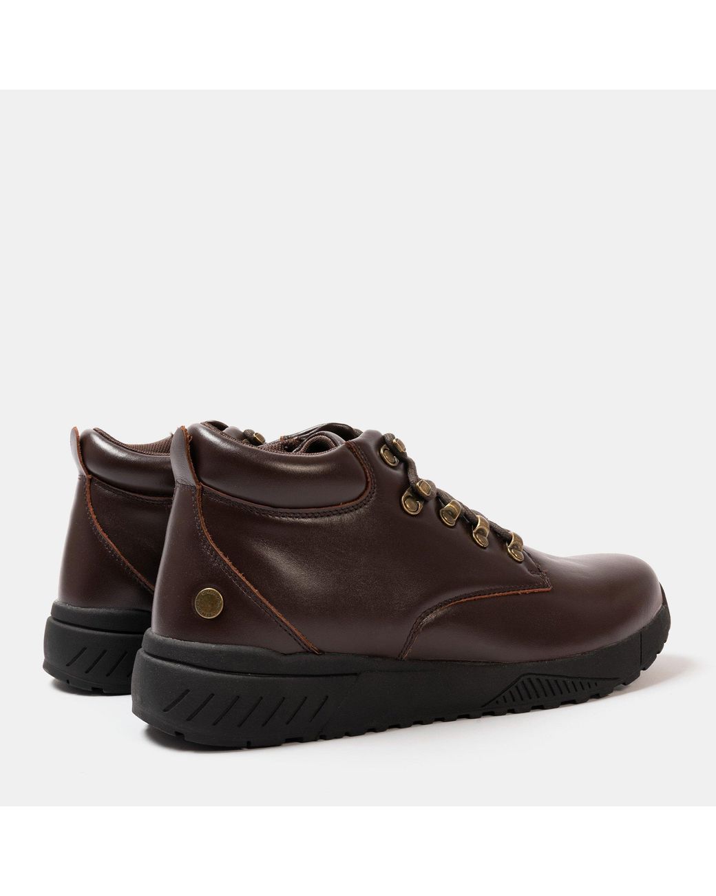 Donnay Brown Leather Casual Chukka Boots for men