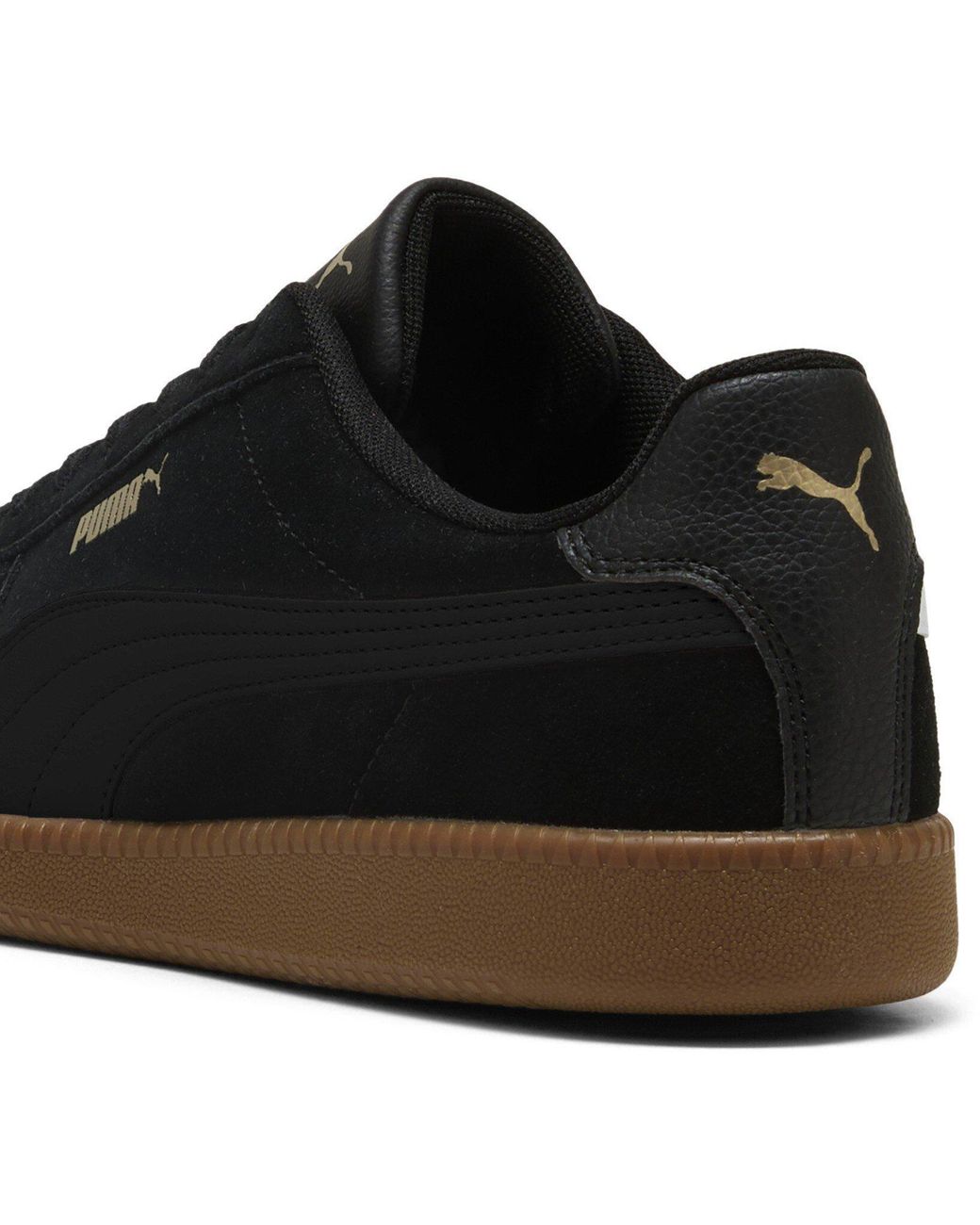 PUMA Black Club Lt Suede Low-Top Trainers for men