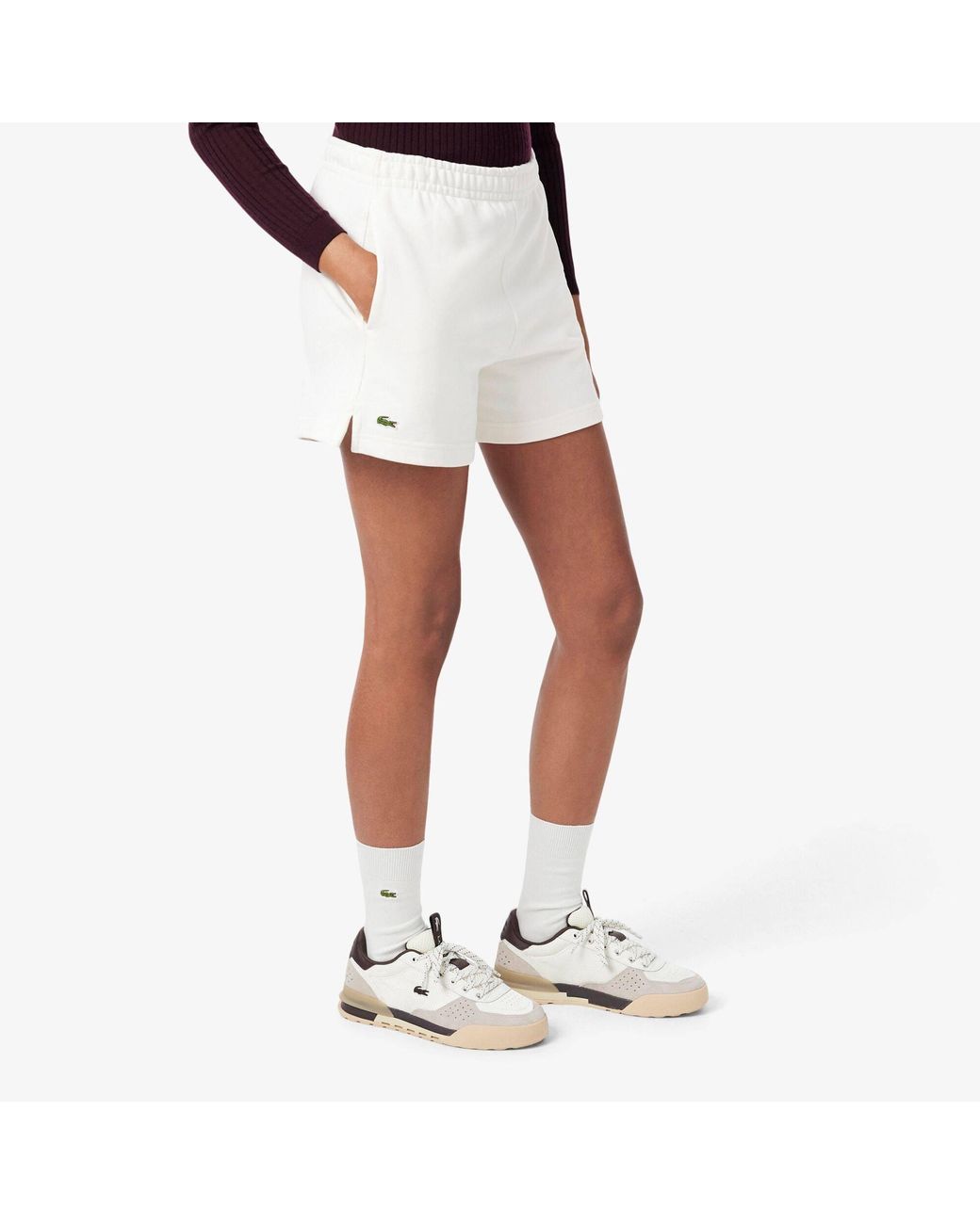 Lacoste White Slam Shot 226 Leather Low-Top Trainers