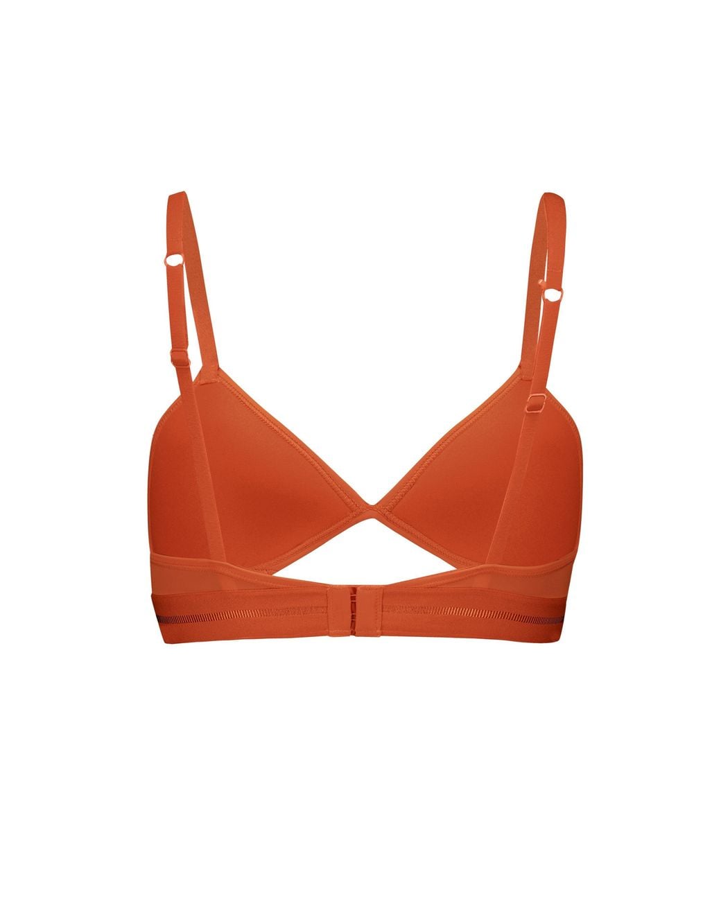 PUMA Orange Peek A Boo Triangle Bralette
