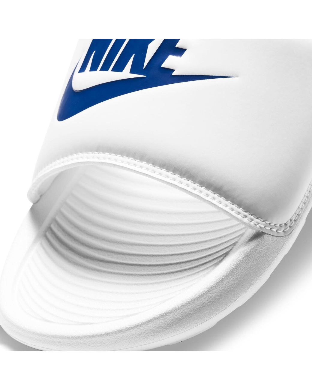 Nike White Victori One Slides for men