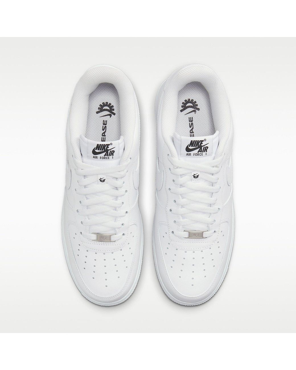 Nike White Air Force 1 07 Easyon Leather Trainers for men