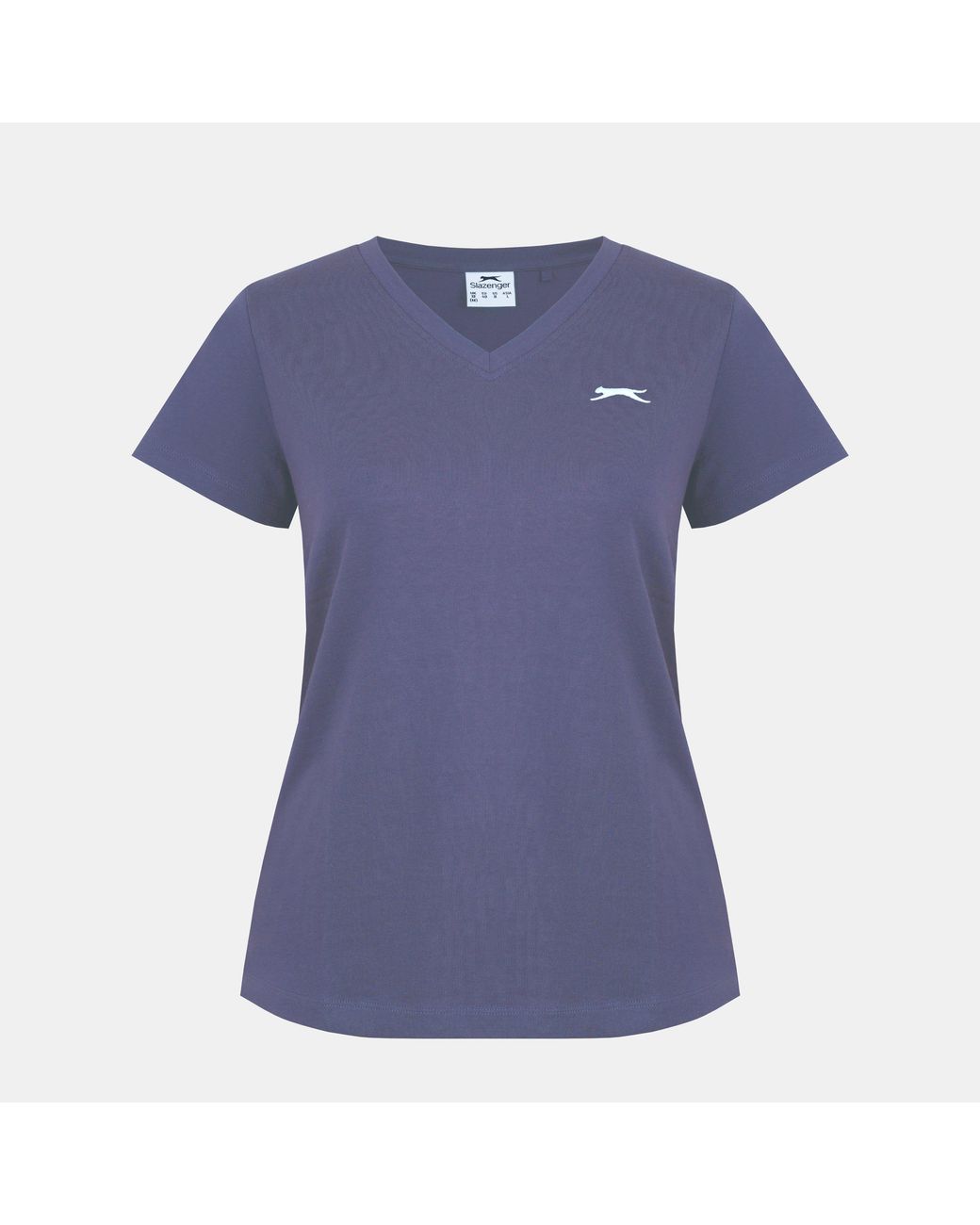 Slazenger 1881 Blue Ladies V Neck Tee Shirt