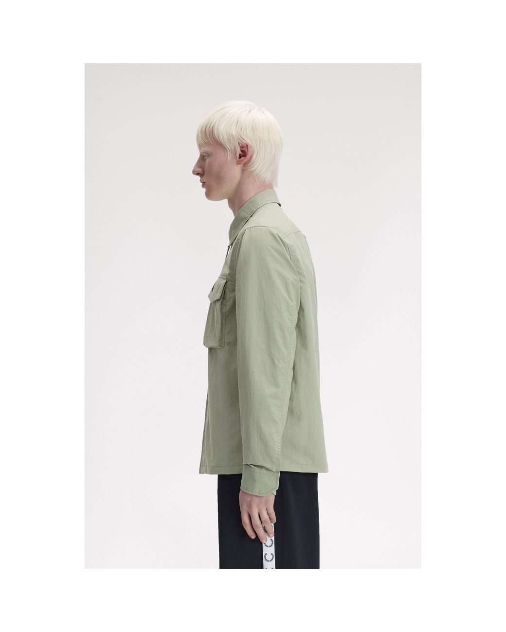 Fred Perry Green Overshirt for men