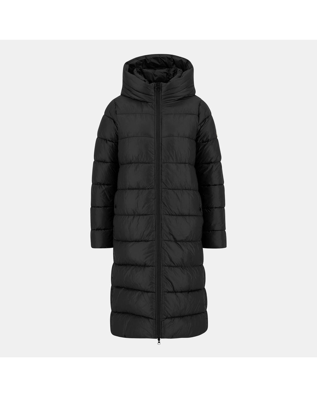 Barbour Black Olivios Lightweight Hooded Long Puffer Jacket