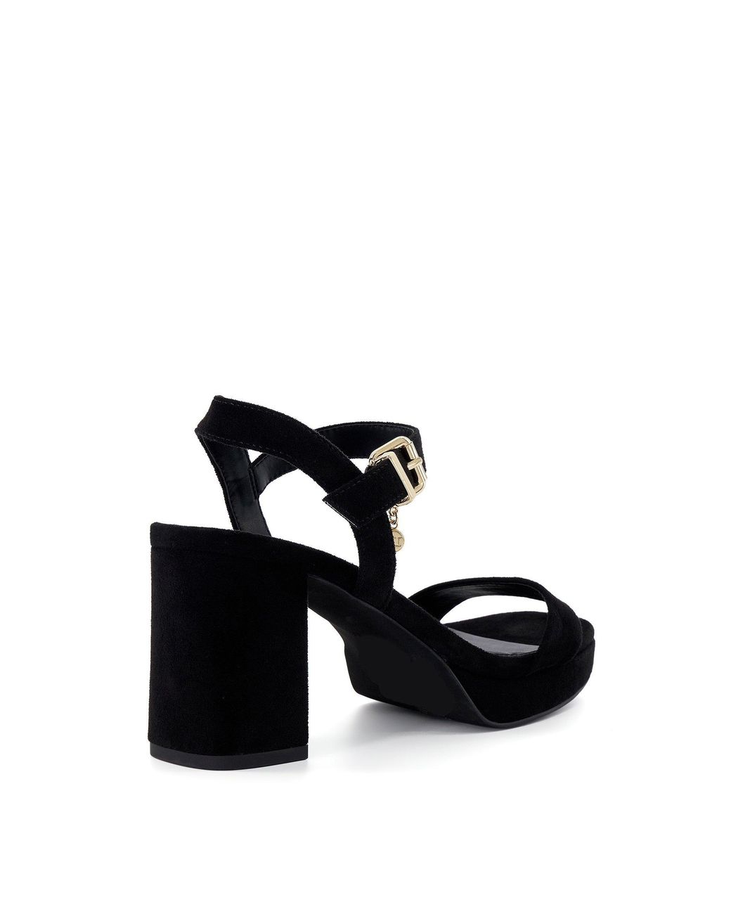 Dune Black Motive Flatform Sandal