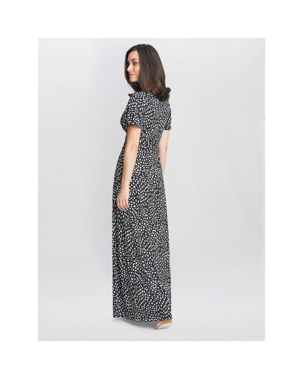 Gina Bacconi Gray Gia Jersey Maxi Dress