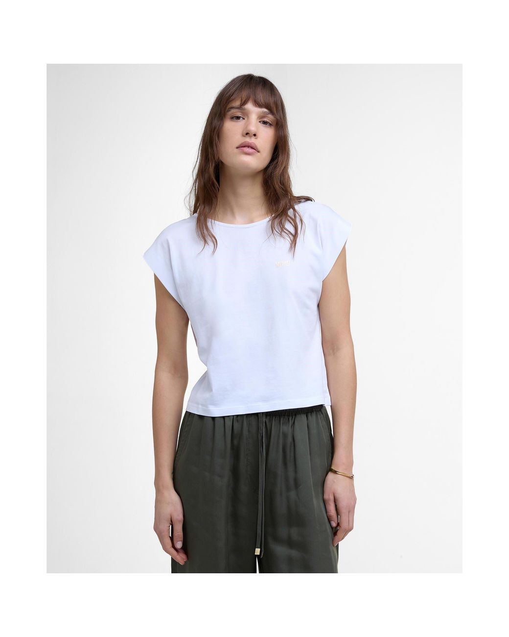 Barbour White B.Intense Natalia Slim Fit T-Shirt