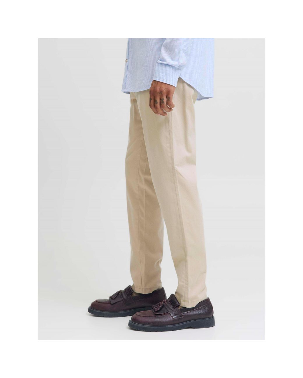Jack & Jones Natural Marco Bowie Chinos for men
