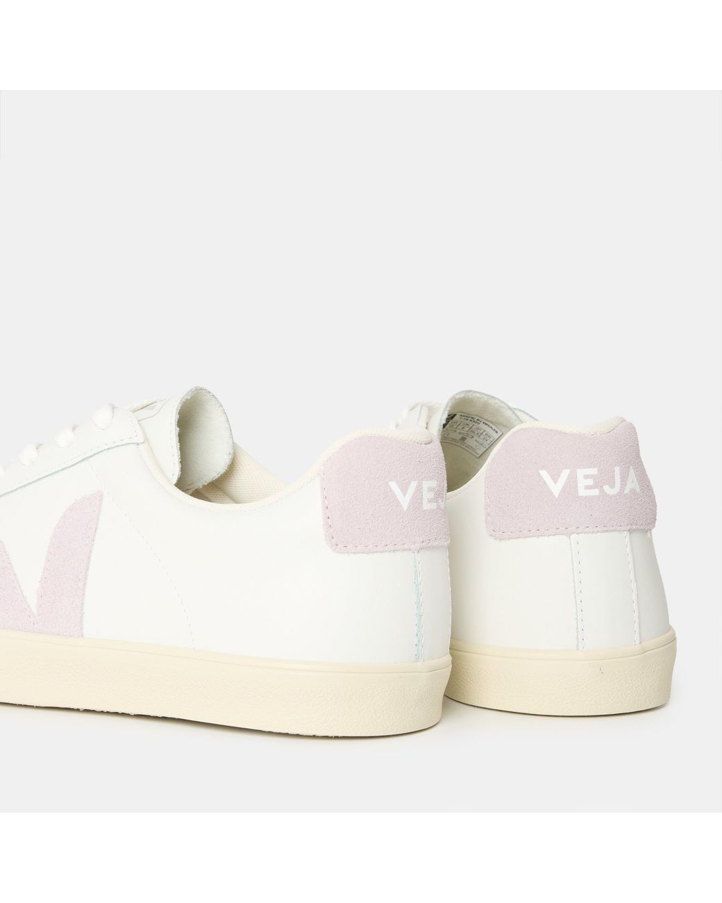 Veja White Esplar Leather Court Trainers