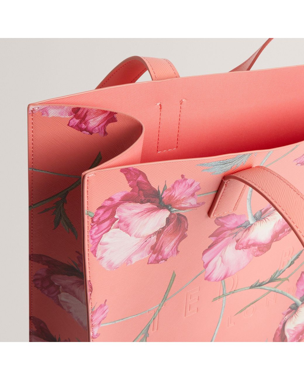 Ted Baker Pink Small Crosshatch Icon Tote Bag