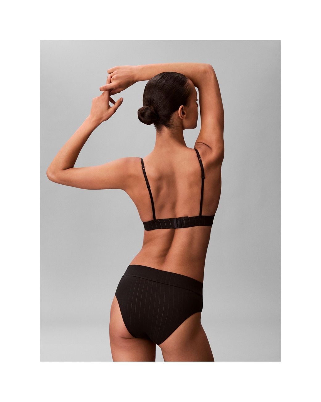 Calvin Klein Black Non Wired Triangle Bralette