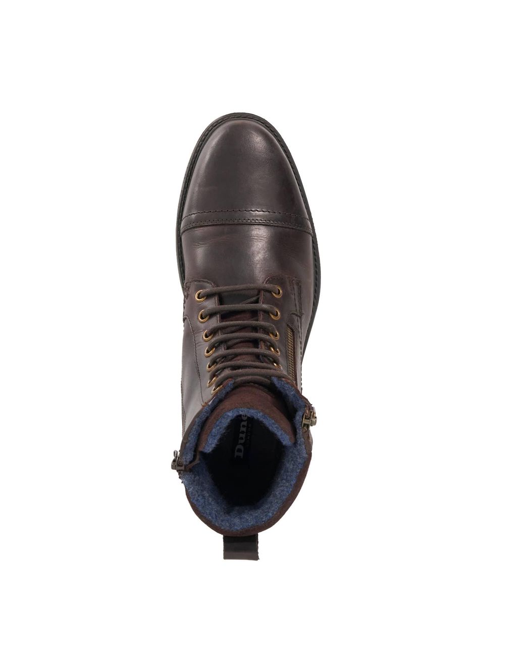 Dune Brown Cayden Leather Chukka Boots for men