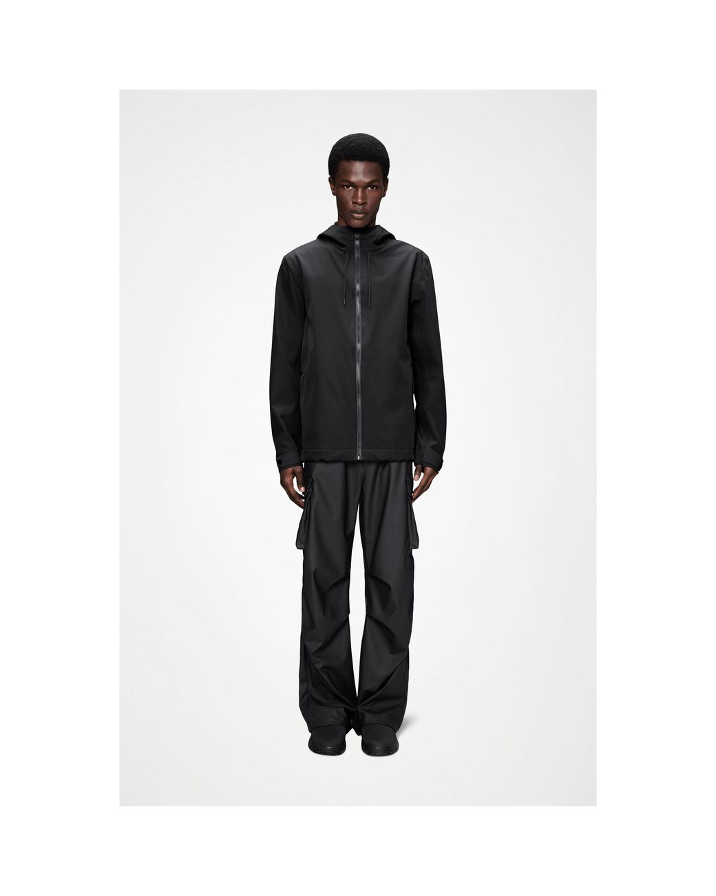 Rains Black Suva Softshell Waterproof Jacket